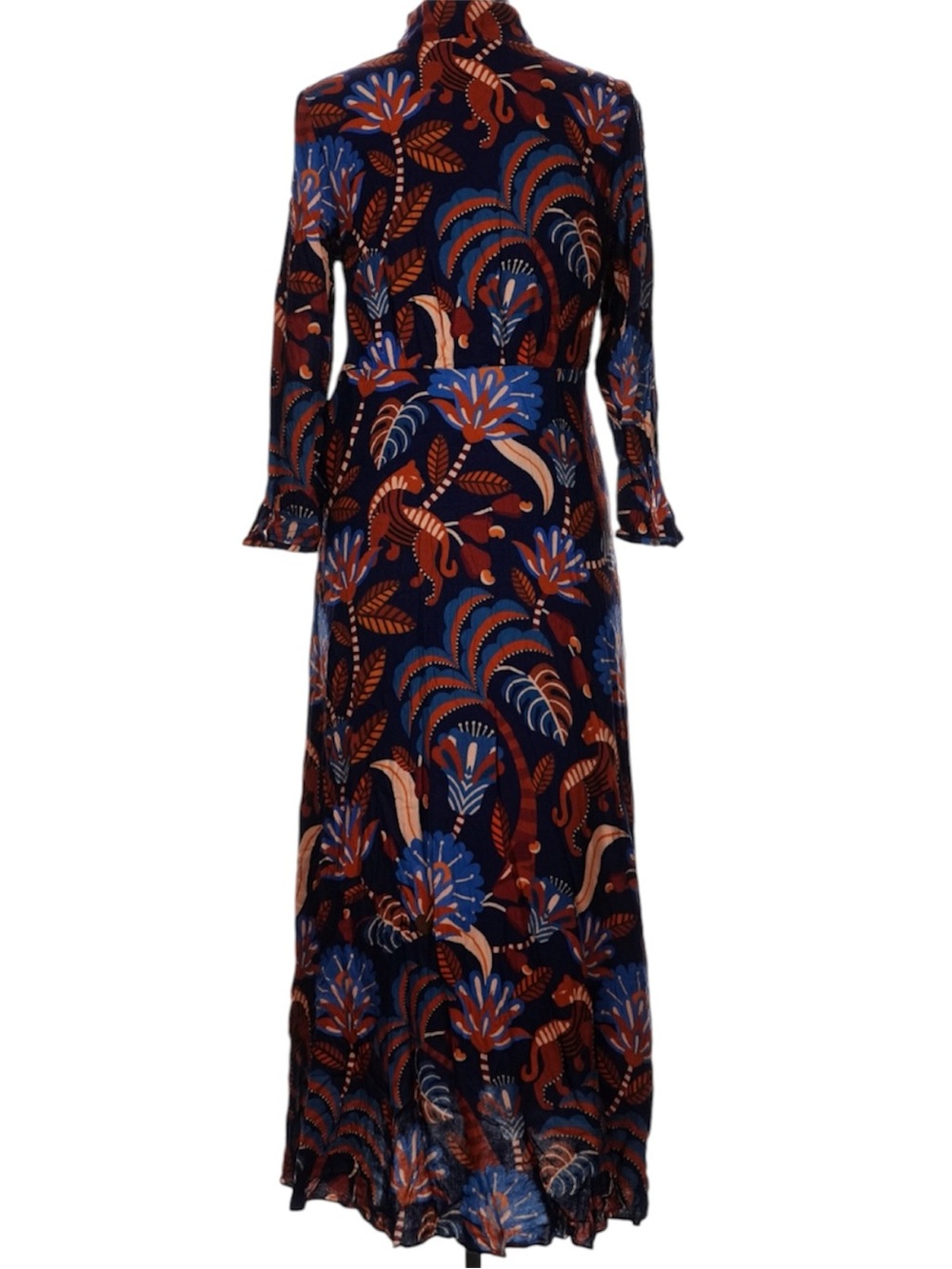FARM Rio Blue Nature Beauty Maxi Dress Size Large - Picture 5 of 9